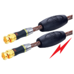 MX BNC Male Plug To BNC Male Plug Cord Digital High Power Built In Strong Electro Magnetic Signal (PSI Filter) MX-2583