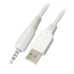 MX 4 Pole EP Stereo Male 3.5mm To USB A Male Cord – 17 Cm MX-2859