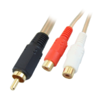 MX RCA Male To MX 2 RCA Female Cord – Transparent Length 25 Cm MX-2860