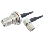 MX TNC Female Bulkhead R/P To MX SMA Male R/P Right Angle Cord – 1.5 Meters (174u) MX-2877