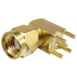 MX R/P SMA Male Connector PCB Mounting Right Angle With Teflon (Gold Plated) MX-2922