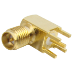 MX R/P SMA Female Connector PCB Mounting Right Angle With Teflon (Gold Plated) MX-2923