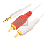 MX EP Stereo Male 3.5mm To 2 RCA Male For Iphone / Ipod Cord MX-2969