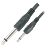 MX P-38 Mono Male To 3.5mm EP Male Cord Heavy Duty (6mm Cable) – 1.5 Mtrs MX-3041
