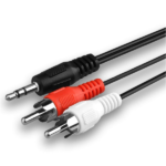 MX EP Stereo Male 2.5mm To 2 RCA Male Cord – 1.5 Mtr MX-3164