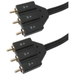 MX 3 RCA Male To 3 RCA Male Cord Dual Molded ( R-W-Y) Composite Cable MX-3310