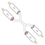MX 2 RCA Male To 2 RCA Male Cord – 2 Mtr MX-3344