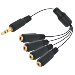 MX Headphone Splitter – EP Stereo 3.5mm To 4 EP Stereo Socket Cord MX-3368