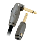 MX Instrument Cable Guitar Cables With Kill Switch Cut-off Circuit Breaker 6.35 MM To Right Angled 6.35mm Plug Mono Jack Male - 2 Mtr MX-3373 ITGLOBAL