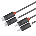 MX 2 Female Stereo Jack To 2 RCA Male Plug MX-3379