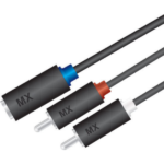 MX 3.5 MM Stereo Female To 2 X RCA Cable MX-3387
