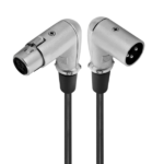 MX 3 Pin Mic Extension Female XLR / 3 Pin Mic XLR Male Connector Right Angle Cord 1.5 Meter MX-3786