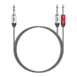 MX 6.35mm 1/4 Inches P-38 TRS Stereo Male To 2 TS P-38 Mono Male Cable For Amplifier Mixer and Speaker MX-3897