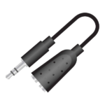 MX EP Stereo Male 3.5mm To 2 X EP Stereo Female 3.5mm Cord 0.2 Meters MX-3899
