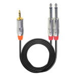 MX EP 3.5 MM Stereo Male To Two P-38 Mono Male Cable MX-3923