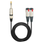 MX P-38 Stereo Male To 2 X P-38 Stereo Female Cord Full Metal MX-3931