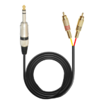 MX P-38 Stereo Male To 2 X RCA Male Cord Full Metal MX-3932