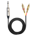 MX P-38 Mono Male / 2 X RCA Male Cord Full Metal MX-3934
