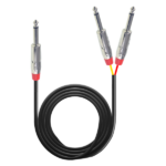 MX P-38 Mono Male To 2 X P-38 Mono Male Cord Full Metal MX-3935