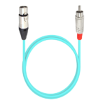 MX 3 Pin XLR Female To Single RCA Male Cord Fully Metal Connector AES Digital Cable MX-3939