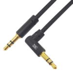 MX EP 3.5 MM Stereo Male To EP 3.5 MM Stereo Right Angle Male Cord (Slim Type) Gold Plated MX-4068
