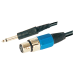 MX 6.35 MM (1/4 Inch) Mono Plug To 3 Pin Mic Extension XLR Cable MX-645