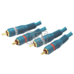 MX 2 RCA Plug To MX 2 RCA Plug Cord High Resolution OFC Cable (Gold Plated) MX-797