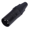 MX XLR 3 PIN Mic Male Connector Black Coating MX-3025