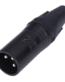 MX XLR 3 PIN Mic Male Connector Black Coating MX-3025 ITGLOBAL