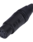 MX 5 PIN Mic Female Connector XLR MC5FXX (Black Coating) MX-2974B ITGLOBAL