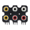MX 6 Way RCA Female Socket PCB Mounting MX-1738