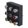 MX 9 Way RCA Female Connector MX-1260