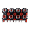 MX 8 Way RCA Female Socket (PCB Mounting) MX-1133