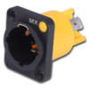 MX 3 Pin Male Powercon True Connector Lockable Panel Mount – 16 Amp – Single Phase MX-3870