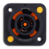 MX 3 Pin Female Powercon True Connector Lockable Panel Mount 16 A Single Phase MX-3868