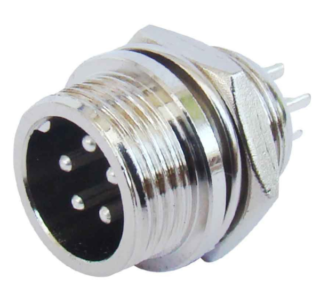 MX M12 5 Pin Male MIC Connector Plug MX-2838C