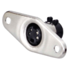 MX Mini Din Connector Panel Mounting Metal – 8 Pin Socket MX-2529E