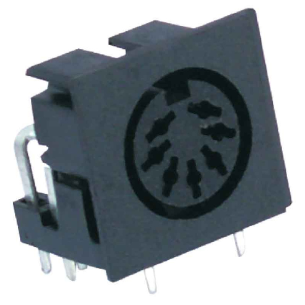 MX 7 Pin Din Connector PCB Mounting (Plastic) MX-1634