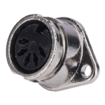 MX 5 Pin Female Din Connector Full Metal Front Mounting MX-1535