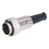 MX 3 Pin Din Plug Full Metal With Locking Ring MX-1532