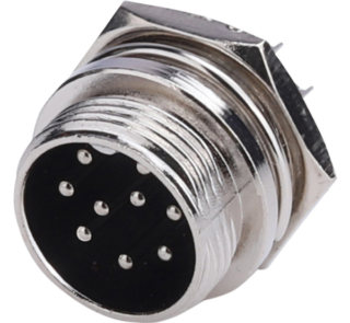 MX M-16 Mic Female Connector – 9 Pin Plug MX-406A