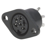 MX 6 Pin Din Connector Plastic With Earthing Contact MX-362