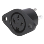 MX 3 Pin Din Connector Plastic With Earthing Contact MX-359