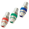 MX RCA Female To RCA Female Bulkhead RGB Connector – Panel Mount Heavy Duty (Pack of 3) MX-2886A