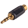 MX EP Stereo Male Plug 3.5 MM To RCA Female Socket Connector (Gold Plated) MX-834