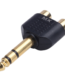 MX 6.35 MM P-38 Stereo Male To 2 RCA Female Connector (Gold Plated) MX-558 ITGLOBAL