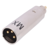 MX XLR 3 Pin Mic Male Connector To RCA Male Connector (Gold Plated Pin) MX-1020