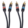 MX 2 RCA Plug To 2 RCA Plug Cord With OFC Heavy Duty Cable – 1.5 Meters MX-2135