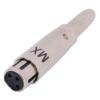 MX XLR 3 Pin Mic Female Extension Socket To P-38 Mono Female Socket Adaptor MX-391