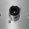 MX Stainless Steel 1/4 Inch 6.35mm Plug Socket Panel Wall Plate 1 Way Mono Socket Locking Type 86mm X 86mm MX-4007 - Image 2